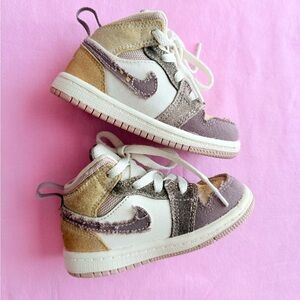 Toddler 6C Nike Air Jordan 1 Mid SE Craft TD
"Inside Out Taupe Haize" DZ4467-102
